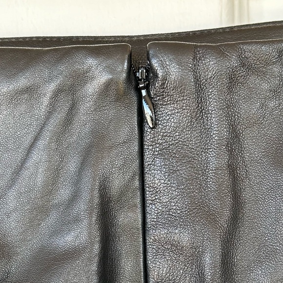 Talbots Petites Brand Women’s Leather Pencil Skirt‎ Size 4P - Picture 4 of 9